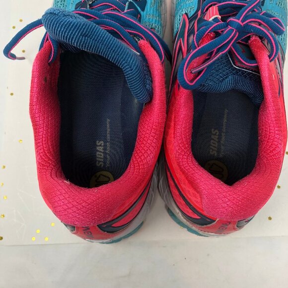 Brooks Ravenna Aqua Hot Pink Running Shoe Sneaker - Picture 6 of 8